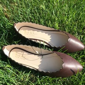 ✨ NWOT Nicole Miller Brown Ballet Flats